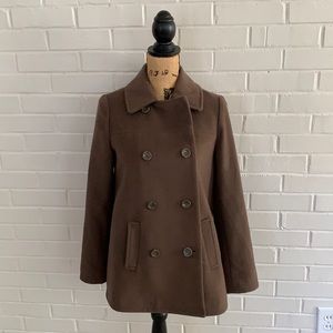 J JILL- wool pea coat